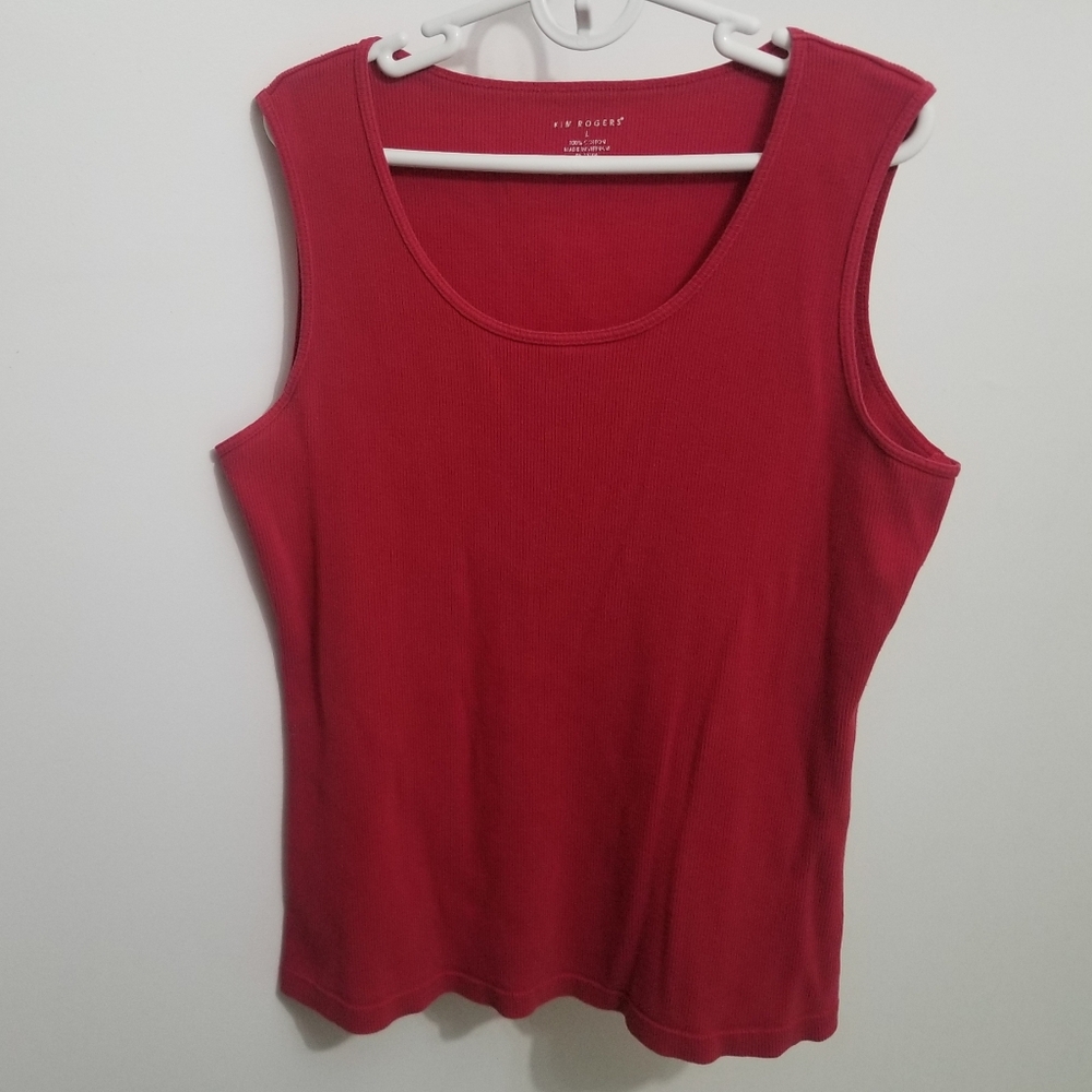 VGUC 100% cotton red tank top